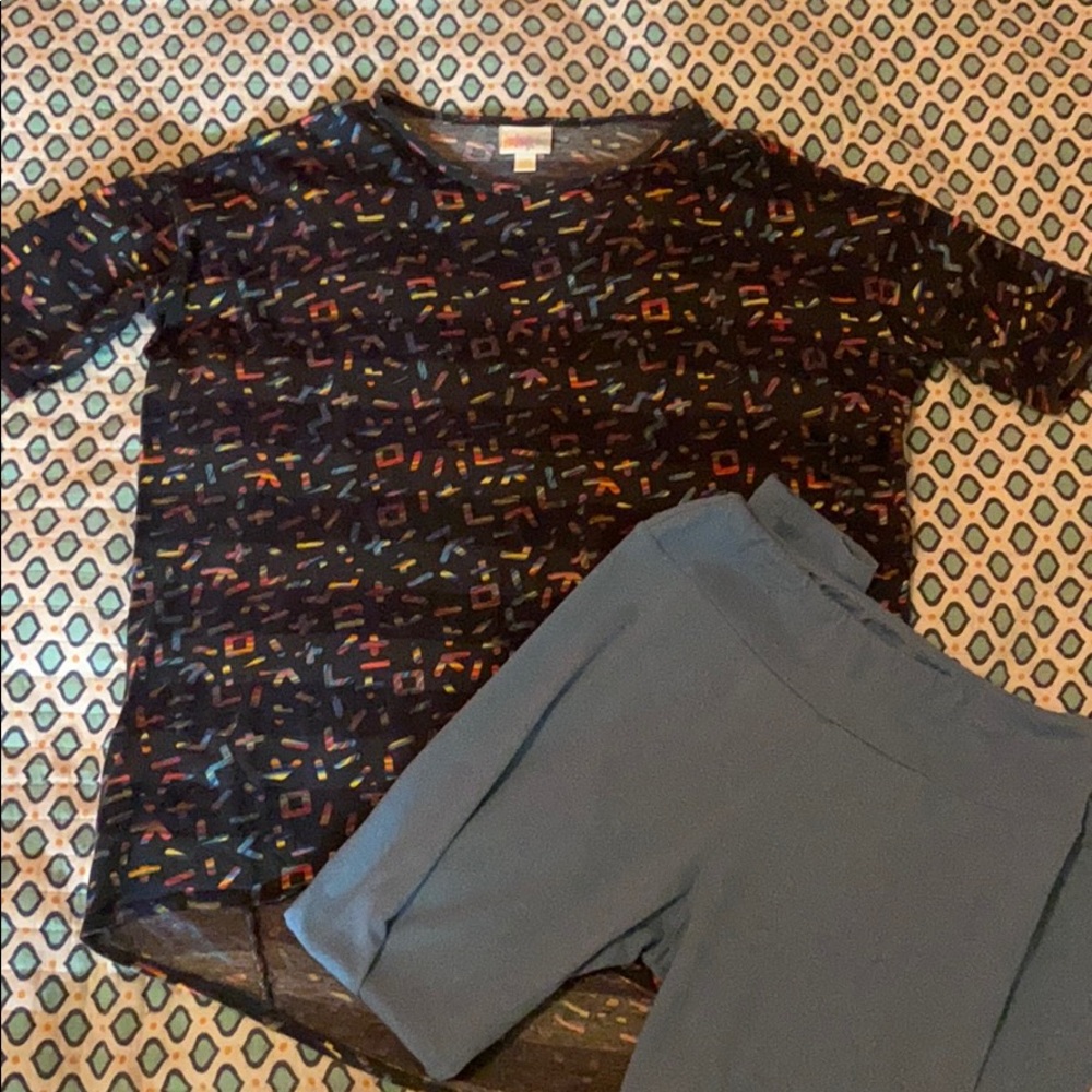 LuLaRoe Irma Top and Leggings Set
